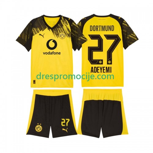 Borussia Dortmund Karim Adeyemi 27 Dres Dječji Domaći 2025/2026 Kratkih Rukava Borussia Dortmund Karim Adeyemi 27 Dres Dječji Domaći 2025/2026 Kratkih Rukava
